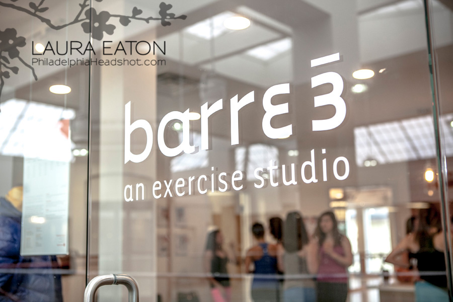 Philadelphia headshot photographer fitness model studio barre 3 rosemont on location photography Laura Eaton Barre Location