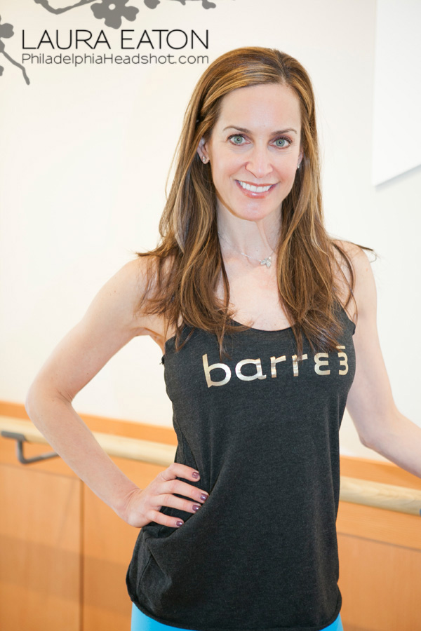 Philadelphia headshot photographer fitness model studio barre 3 rosemont on location photography Laura Eaton instructor